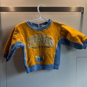 NBA Nuggets Kids' Blue and Gold Sweatshirt
